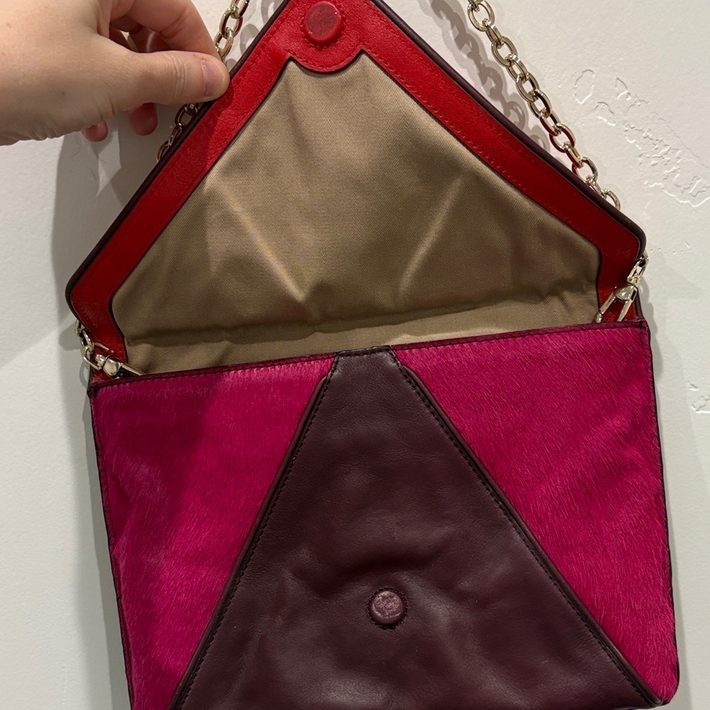 Banana Republic Red and Pink Shoulder Bag - Picture 4 of 5
